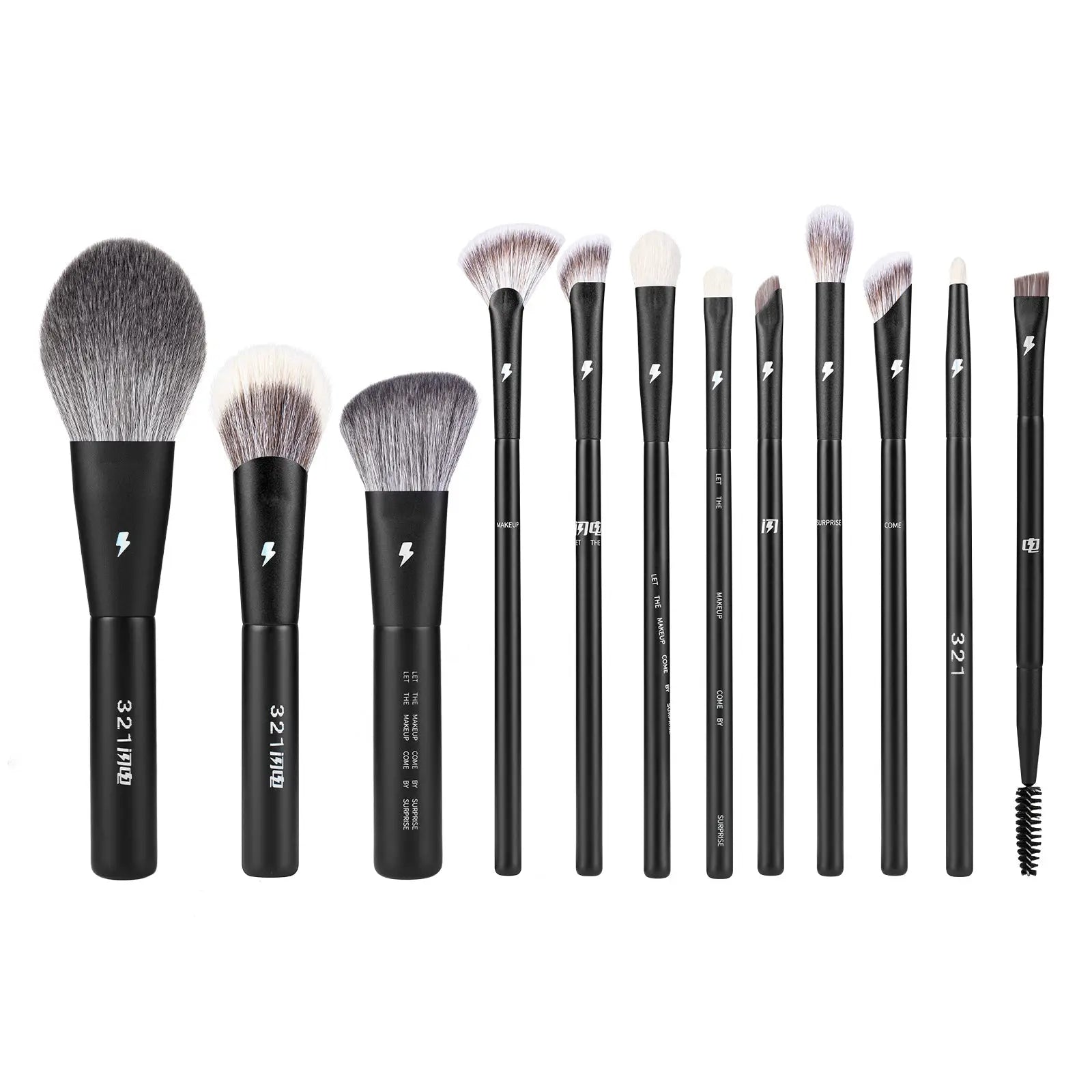 BLJ Lightning Series Makeup Brush Set (12pcs) by BLJ Cosmetics – Brush & Cleaning Tools