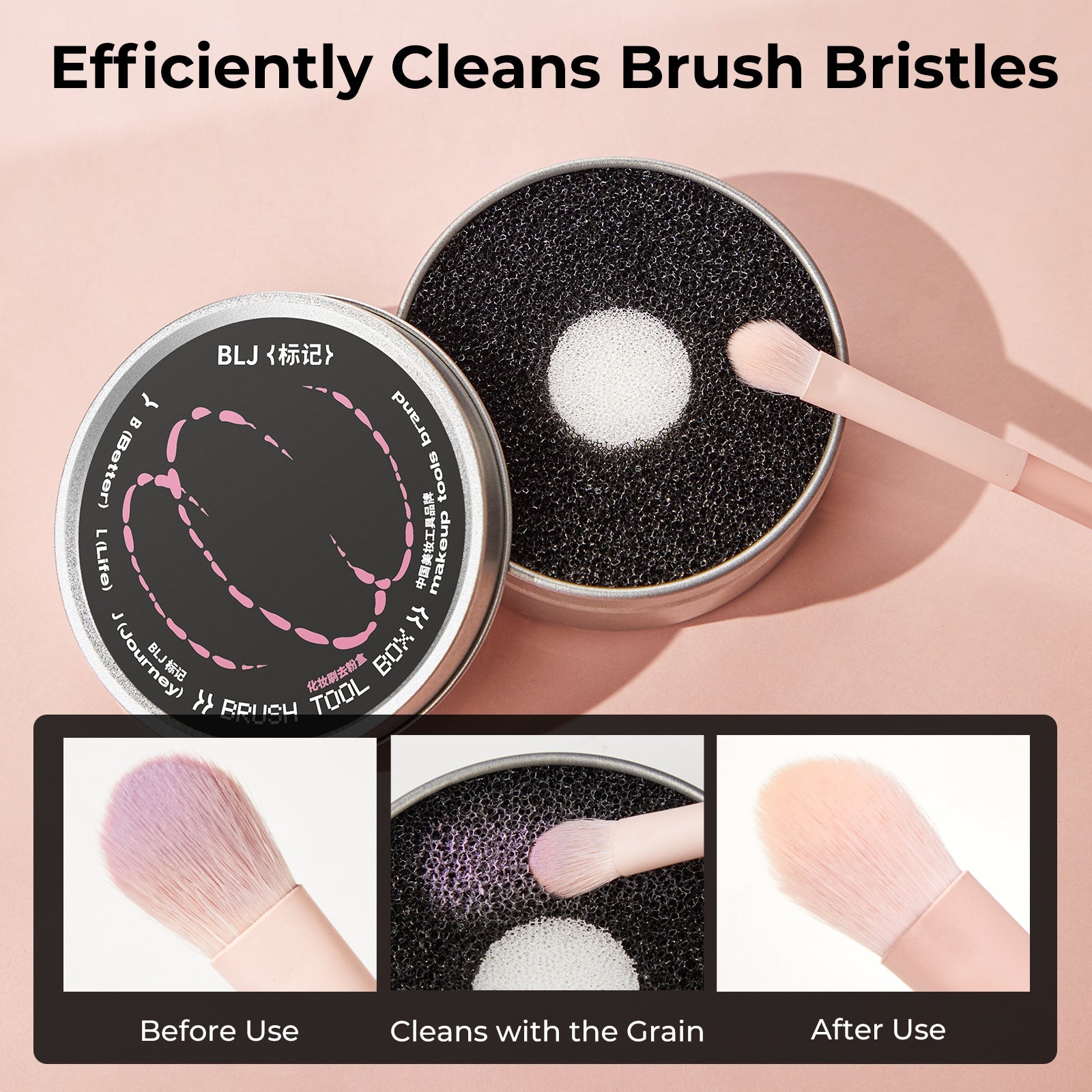 BLJ lightning Series Powder - Absorbing Brush Cleansing Box by BLJ Cosmetics – Brush & Cleaning Tools