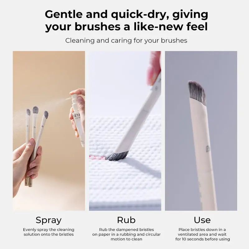 BLJ Lightning Series Rinseless Brush Cleansing Spray 50ml (2 Versions) by BLJ Cosmetics – Brush & Cleaning Tools