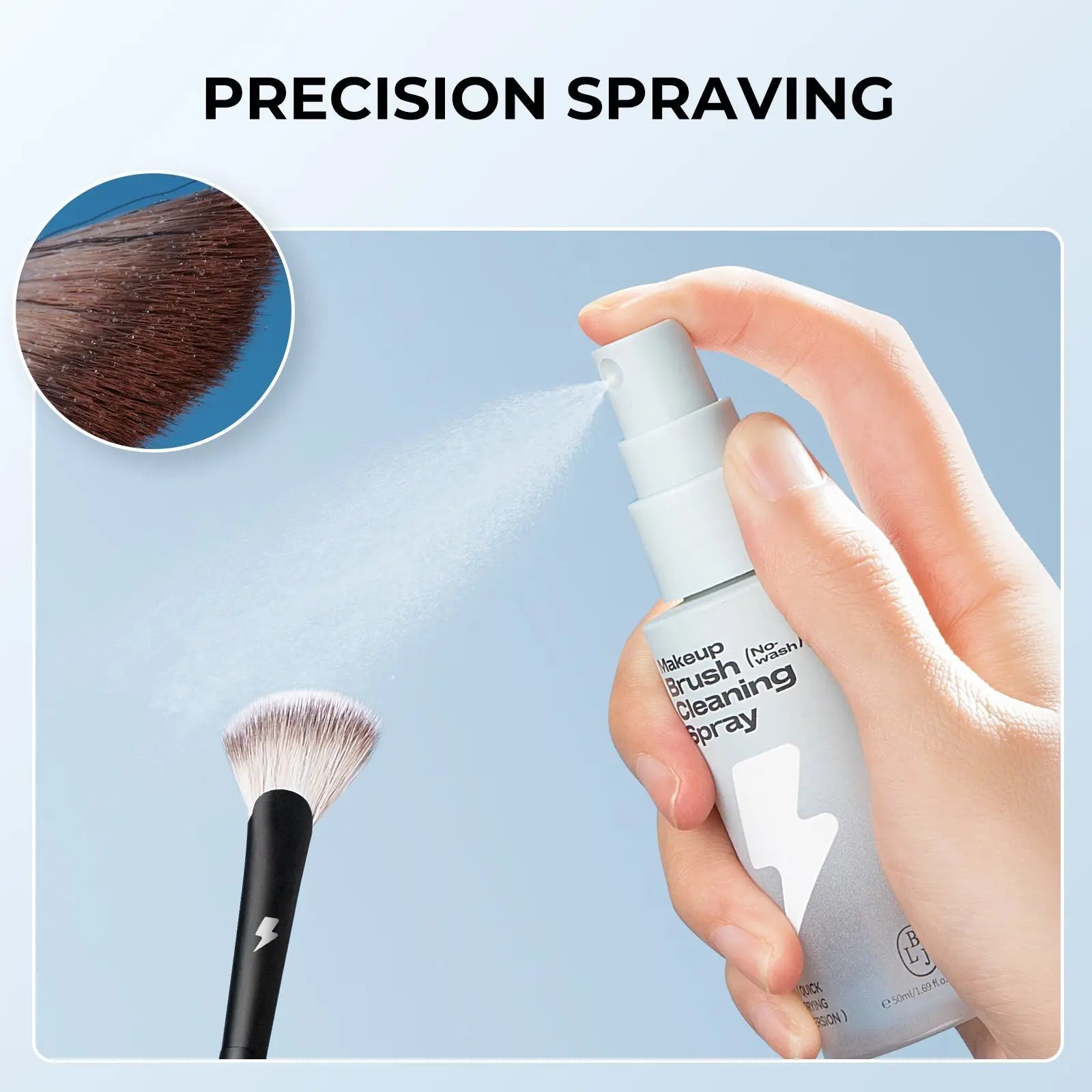 BLJ Lightning Series Rinseless Brush Cleansing Spray (Quick - dry) by BLJ Cosmetics – Brush & Cleaning Tools