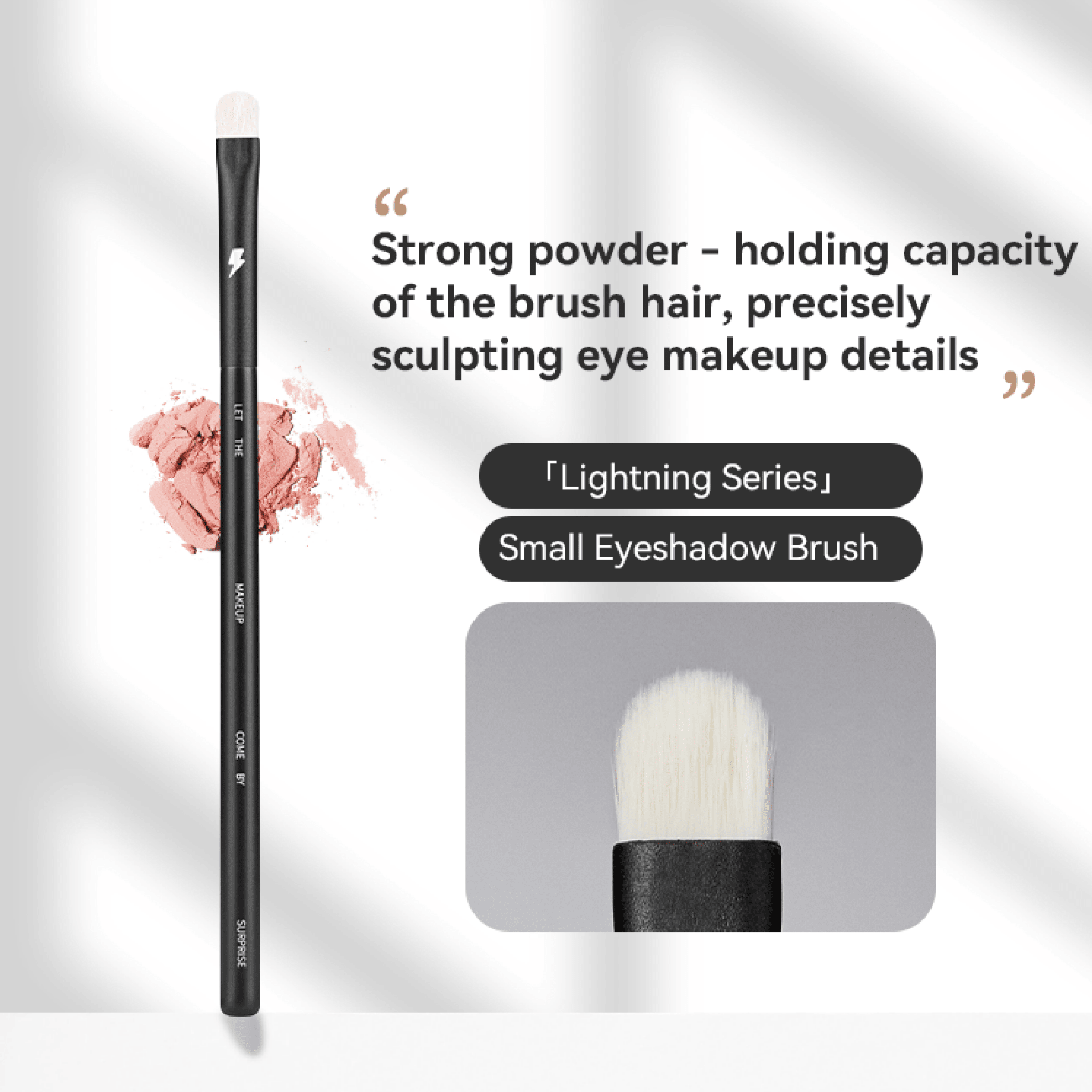 BLJ Lightning Series Small Eyeshadow Brush 1pc by BLJ Cosmetics – Brush & Cleaning Tools