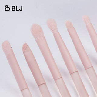 BLJ Semi Sugar Peach Eye Brush Pouch Set 6pcs - BLJ Cosmetics | Kiokii and...