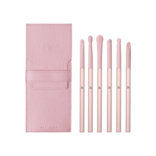 BLJ Semi Sugar Peach Eye Brush Pouch Set 6pcs - BLJ Cosmetics | Kiokii and...