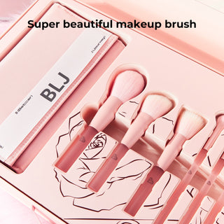 BLJ Semi Sugar Peach Make Up Brush Gift Box 11pcs - BLJ Cosmetics | Kiokii and...