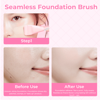 BLJ Semi Sweet Peach Seamless Foundation Brush 1pc by BLJ Cosmetics – Brush & Cleaning Tools