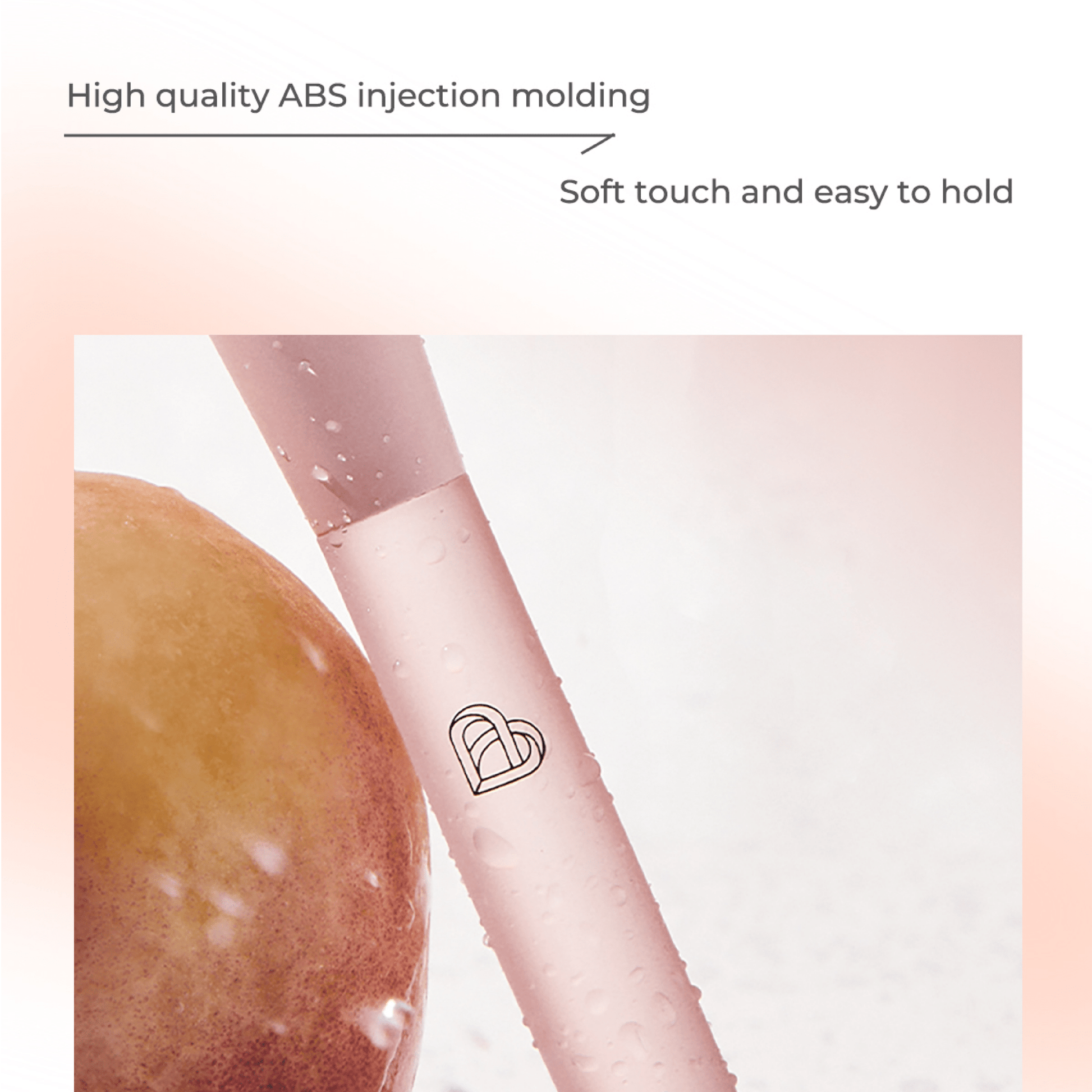 BLJ Semi Sweet Peach Shaped Scythe Like Nose Shadow Brush 1pc by BLJ Cosmetics – Brush & Cleaning Tools