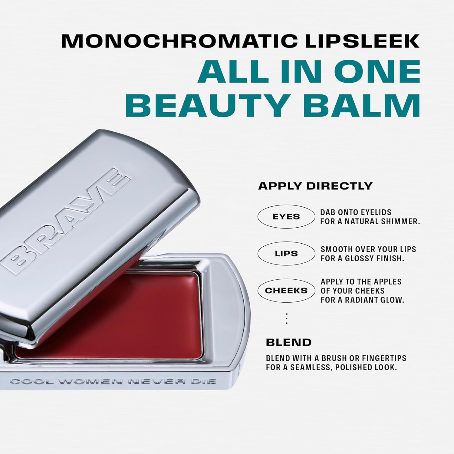 Braye Lipsleek 2.3g (6 Shades) by Braye – Lip & Cheek Balm