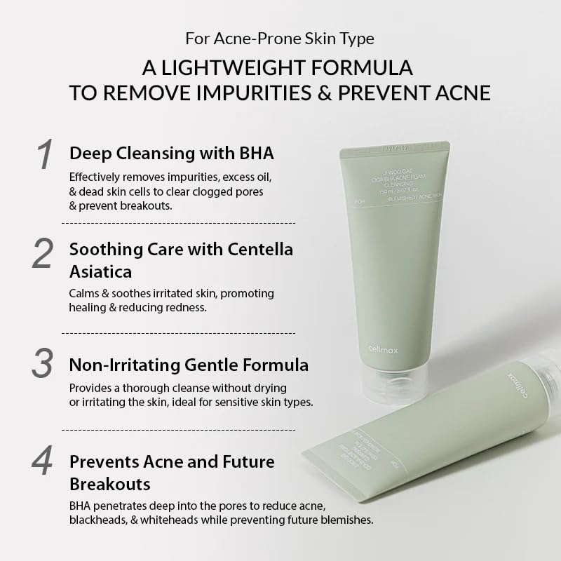 Celimax Ji Woo Gae Cica BHA Foam 150ml by Celimax – Facial Cleanser