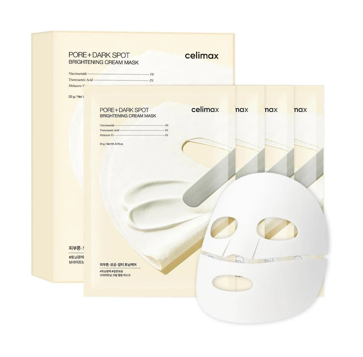 celimax Pore+Dark Spot Brightening Cream Mask 4ea by Celimax – Sheet Mask