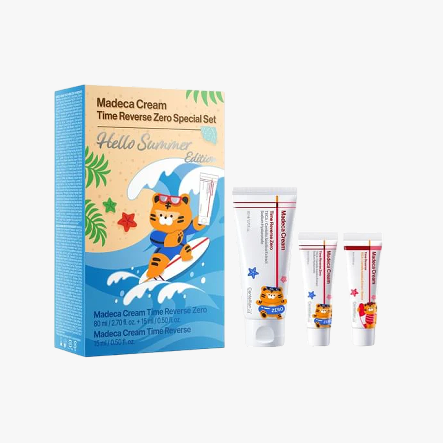 CENTELLIAN24 Madeca Cream Time Reverse Zero Hello Summer Edition 80ml+15ml+15ml by Centellian24 – Skincare Set