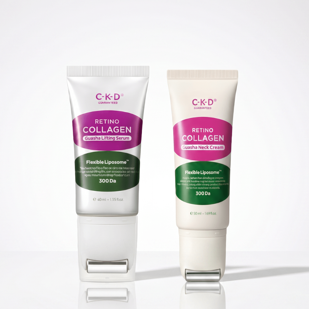 CKD Retino Collagen Small Molecule 300 Guasha Lifting Serum 40ml + Cream 50ml by CKD – Bundle