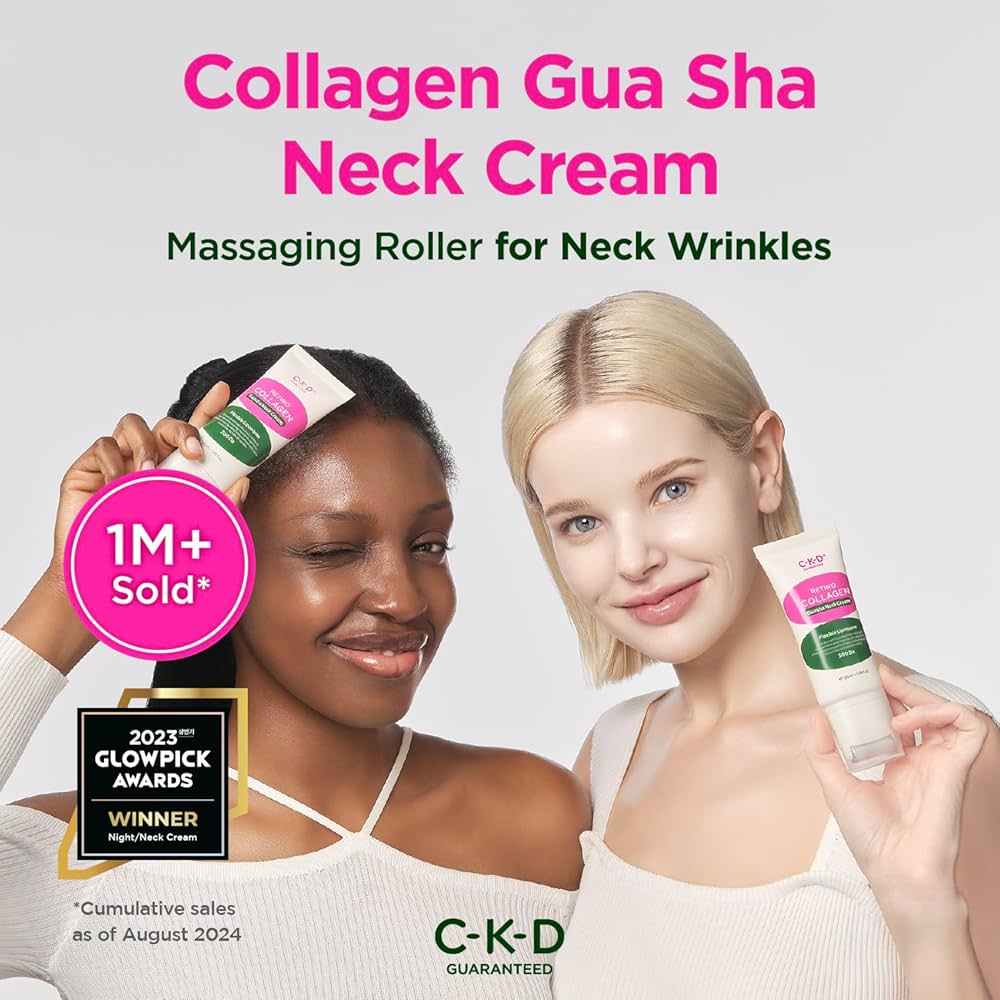 CKD Retino Collagen Small Molecule 300 Guasha Neck Cream 50ml by CKD – Lotion & Cream
