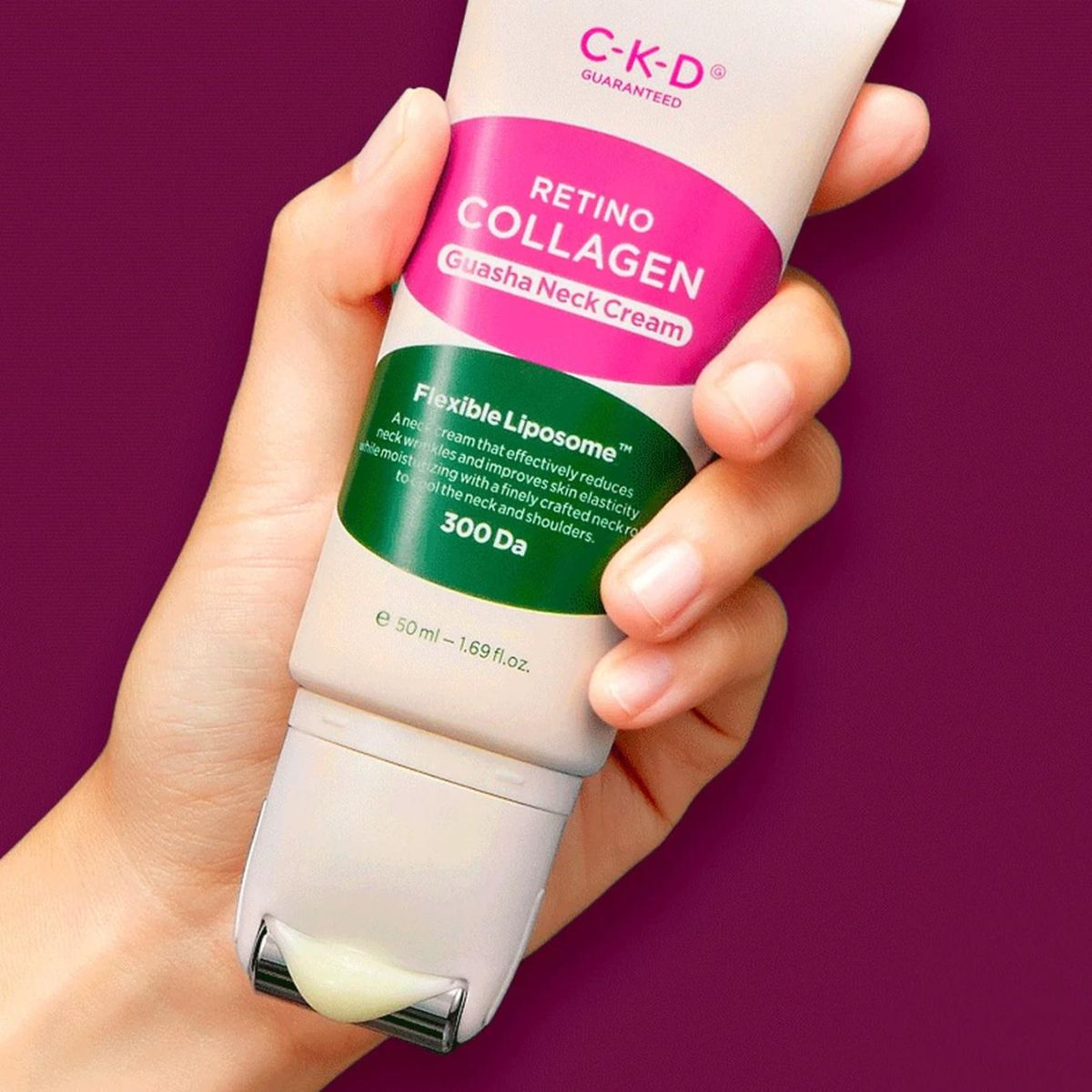 CKD Retino Collagen Small Molecule 300 Guasha Neck Cream 50ml by CKD – Lotion & Cream