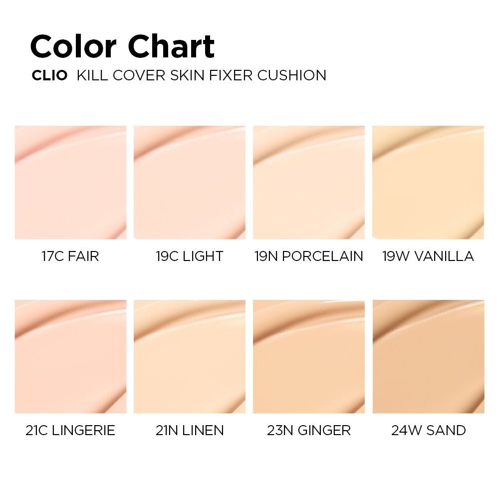 Clio Kill Cover Skin Fixer Cushion - Luxury Koshort Edition (3 Shades) by Clio – Foundation & Cushion
