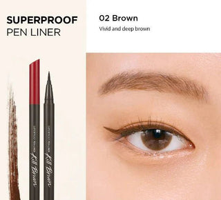 CLIO Superproof Pen Liner Kill Brown 02 Brown 0.55ml by Clio – Eyeliner photo