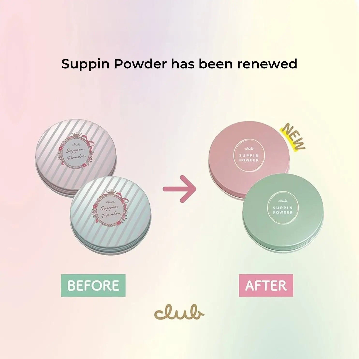 CLUB Suppin Powder C Pastel Rose 26g by Club Cosmetic – Setting Powder & Spray