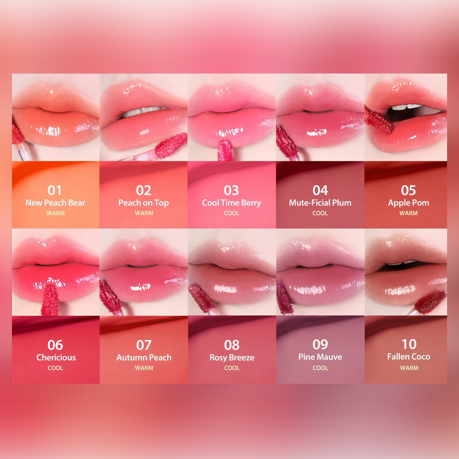 Milktouch Jelly Fit Tinted Glow Tint - 16 Colors