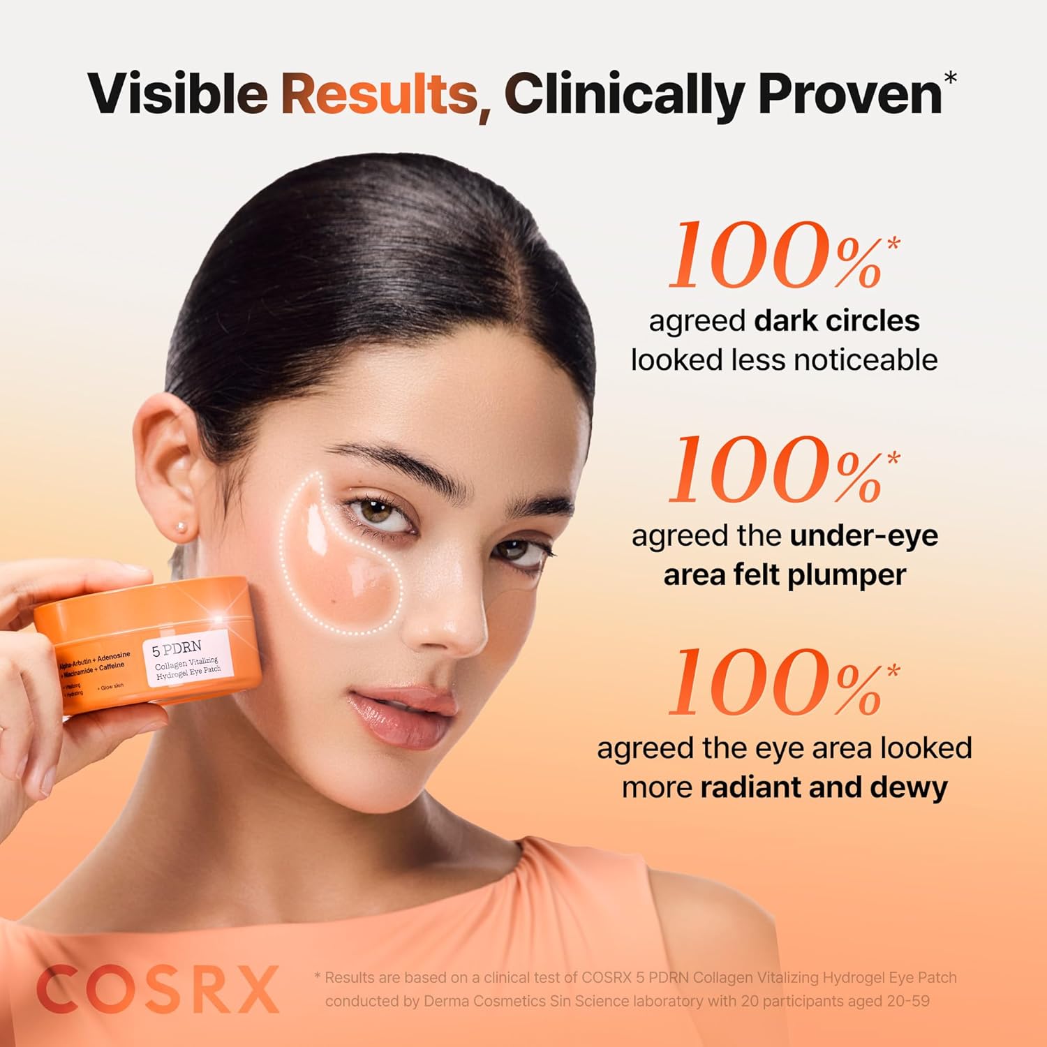 COSRX 5 PDRN Collagen Vitalizing Hydrogel Eye Patch 60pcs by COSRX – Eye Masks