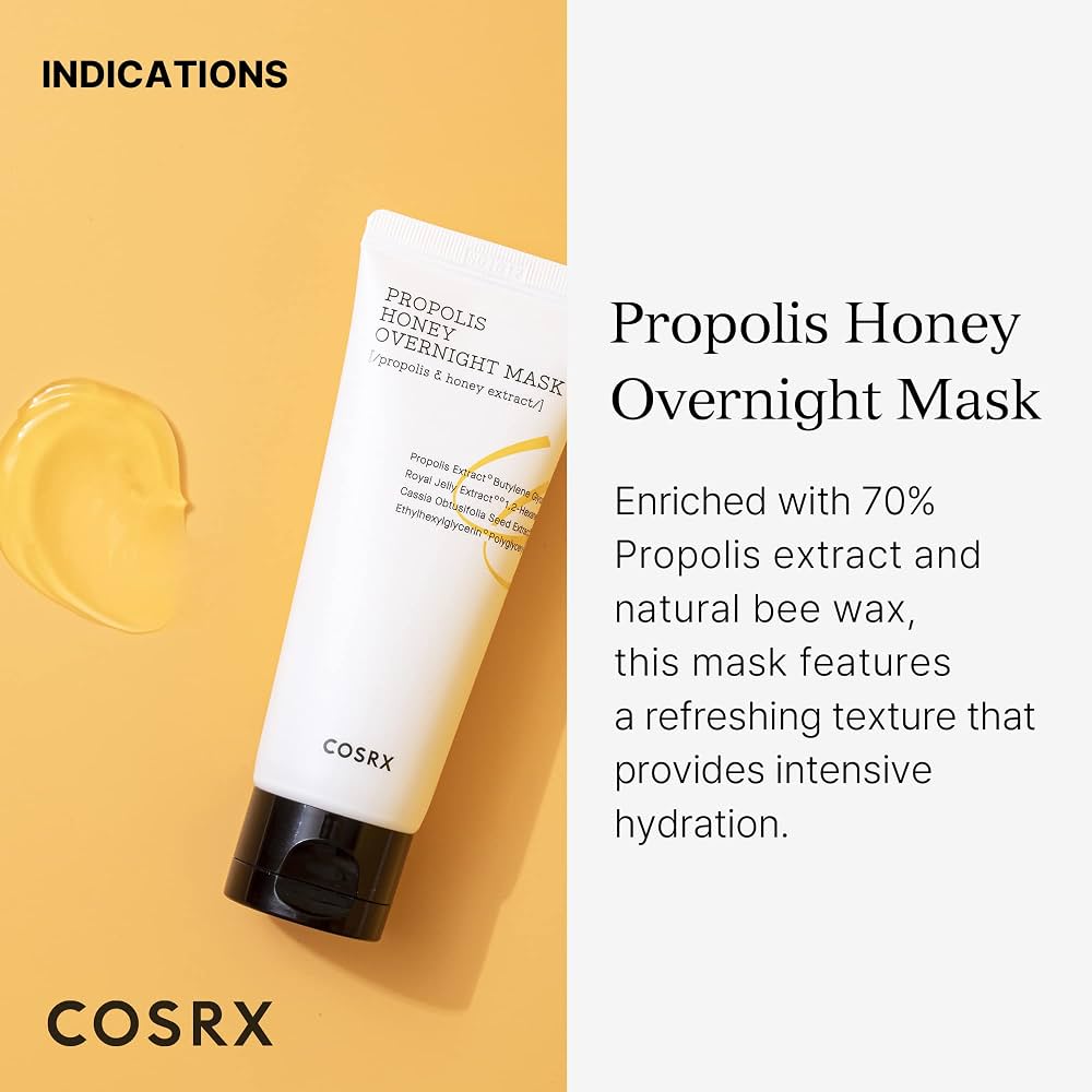 Cosrx Full Fit Propolis Honey Overnight Mask 60ml by COSRX – Wash-Off Mask