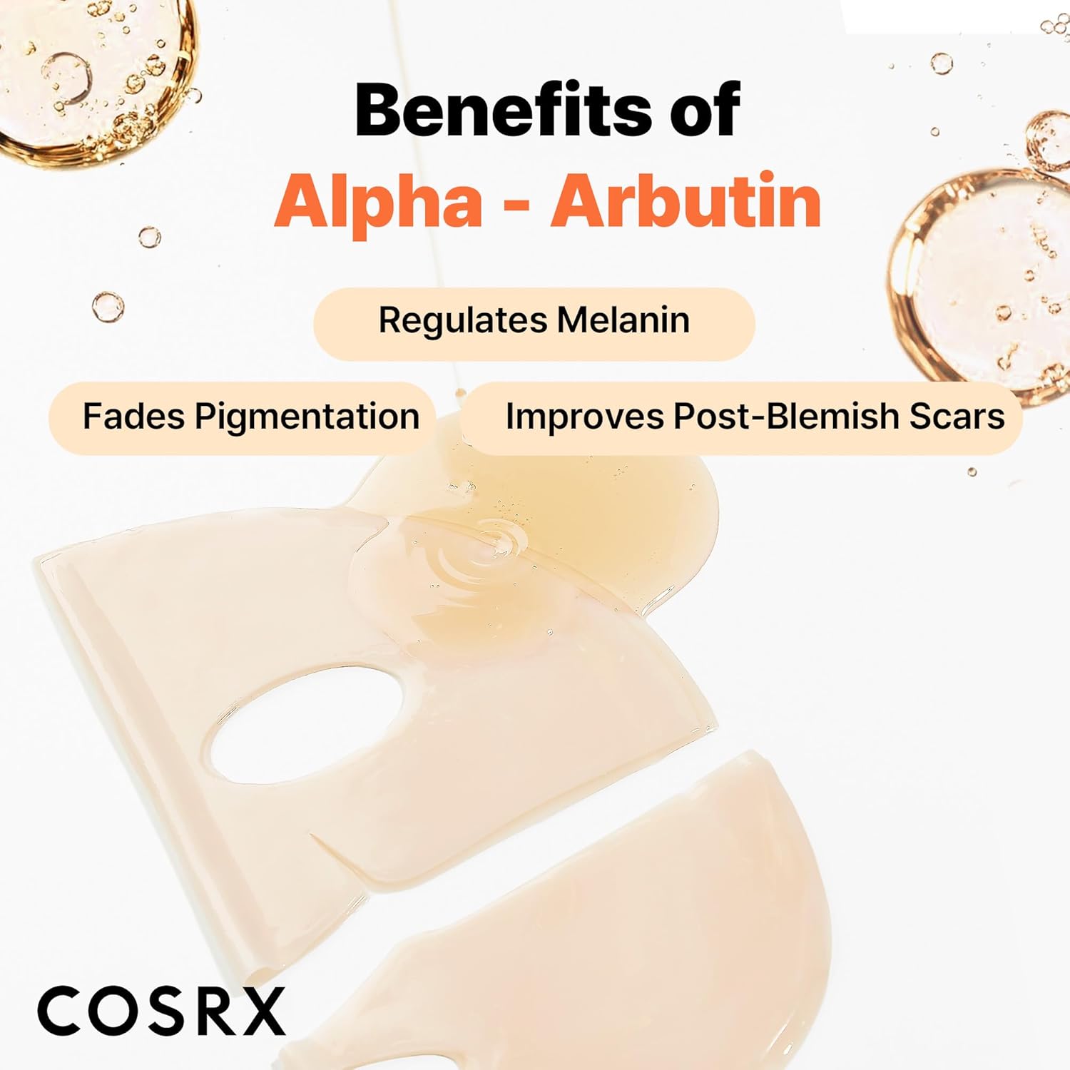 COSRX The Alpha - Arbutin Discoloration Care Hydrogel Mask 3pcs by COSRX – Sheet Mask