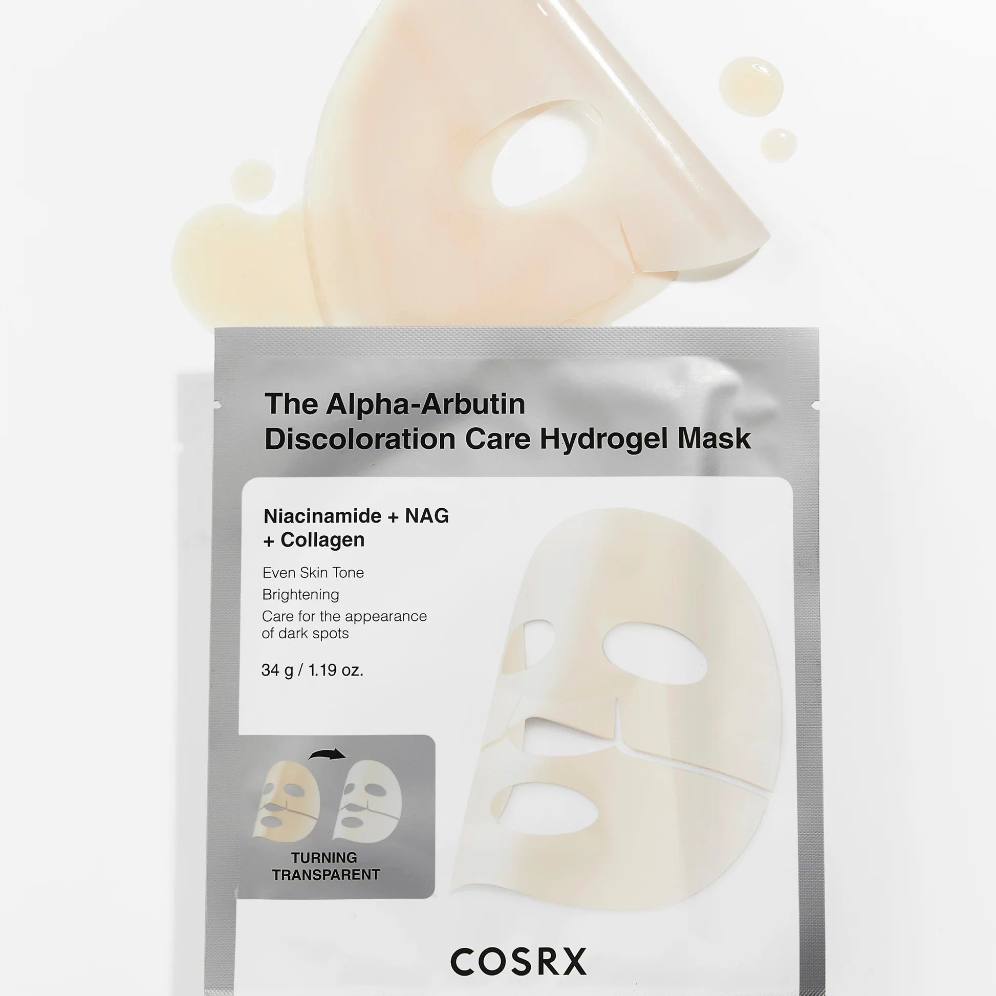 COSRX The Alpha - Arbutin Discoloration Care Hydrogel Mask 3pcs by COSRX – Sheet Mask