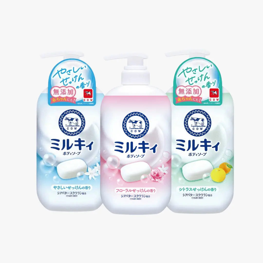 COW Brand Bouncia Milky Body Soap 500ml (3 Scents) by Cow Brand – Body Wash