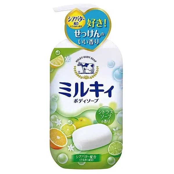 Cow Brand Bouncia Shea Butter Milky Body Soap 550ml (3 Scents) by Cow Brand – Body Wash