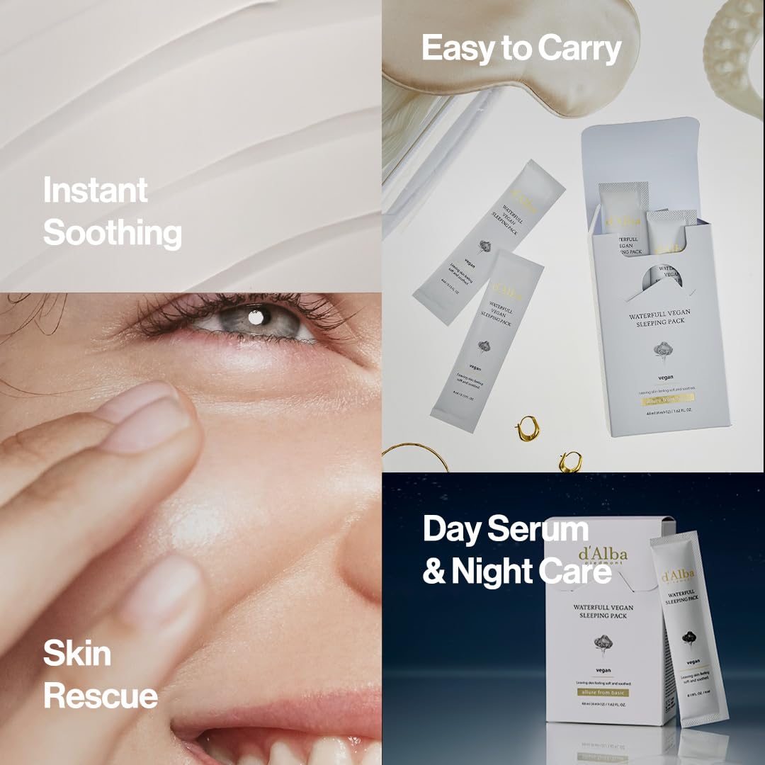 dAlba Waterfull Vegan Sleeping Pack (4mlx12ea) by d'Alba – Sleeping Mask