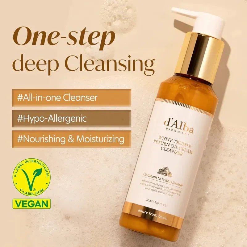 dAlba White Truffle Return Oil Cream Cleanser 150ml by d'Alba – Makeup Remover