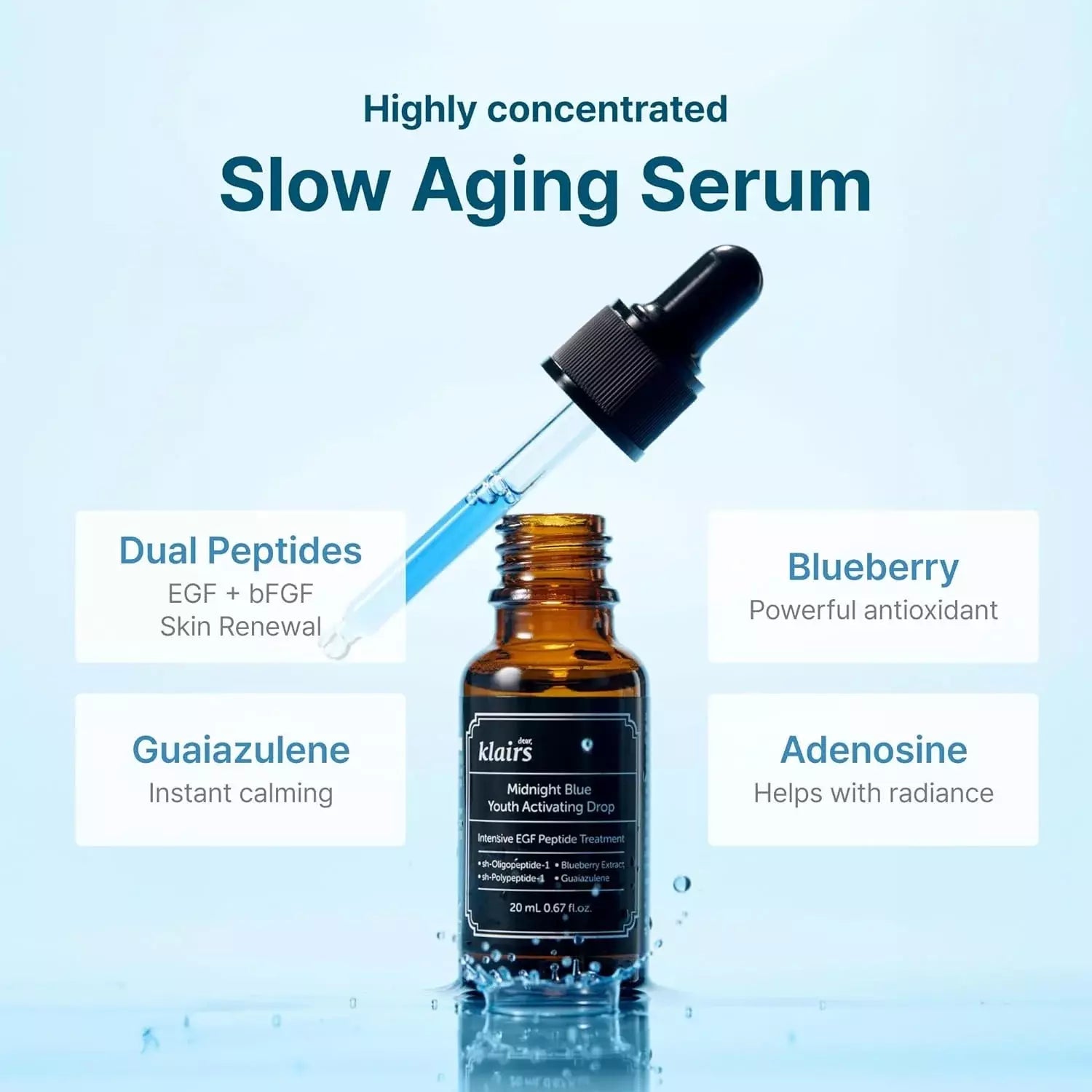 DEAR KLAIRS Midnight Blue Youth Activating Drop 20ml by Dear Klairs – Serum & Ampoule