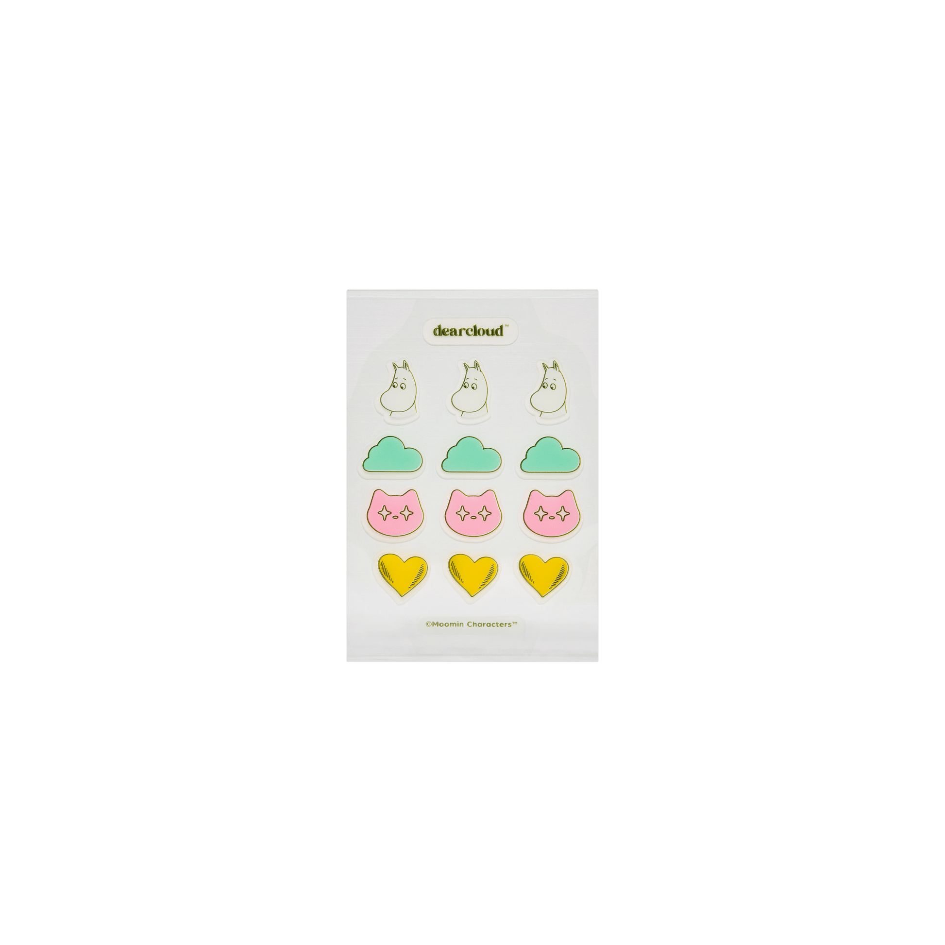 dearcloud Moomin Hydrocolloid Patches Farewell, Zits 12pcs by dearcloud – Pimple Patch