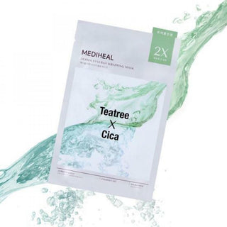 Derma Synergy Wrapping Mask Teatree X Cica Calming (10pcs) - Mediheal | Kiokii and...