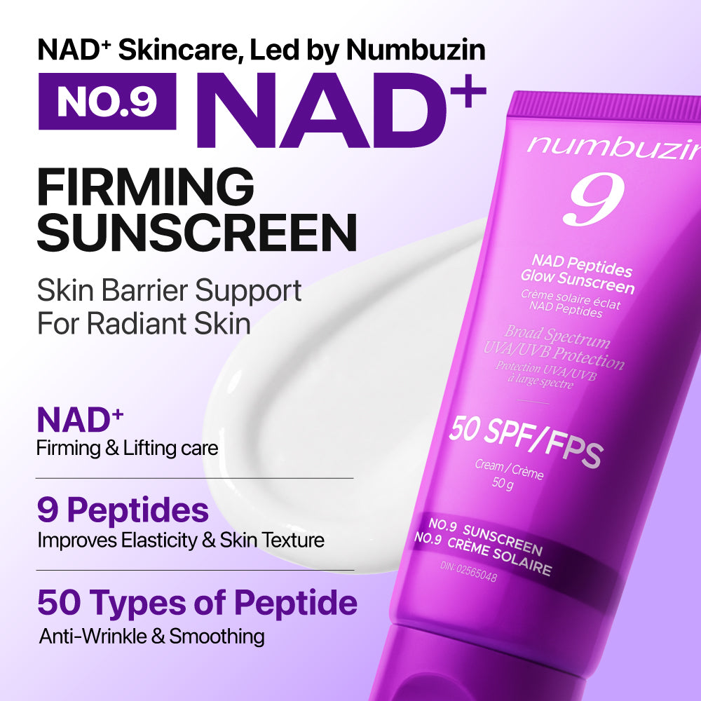 numbuzin 9 Nad Peptides Glow Sunscreen 50ml