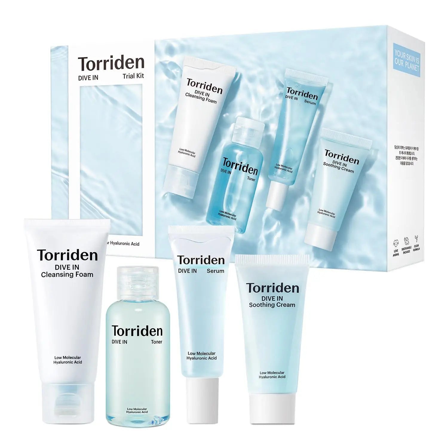 Torriden DIVE - IN Trial Kit (4 Items) by Torriden – Skincare Set