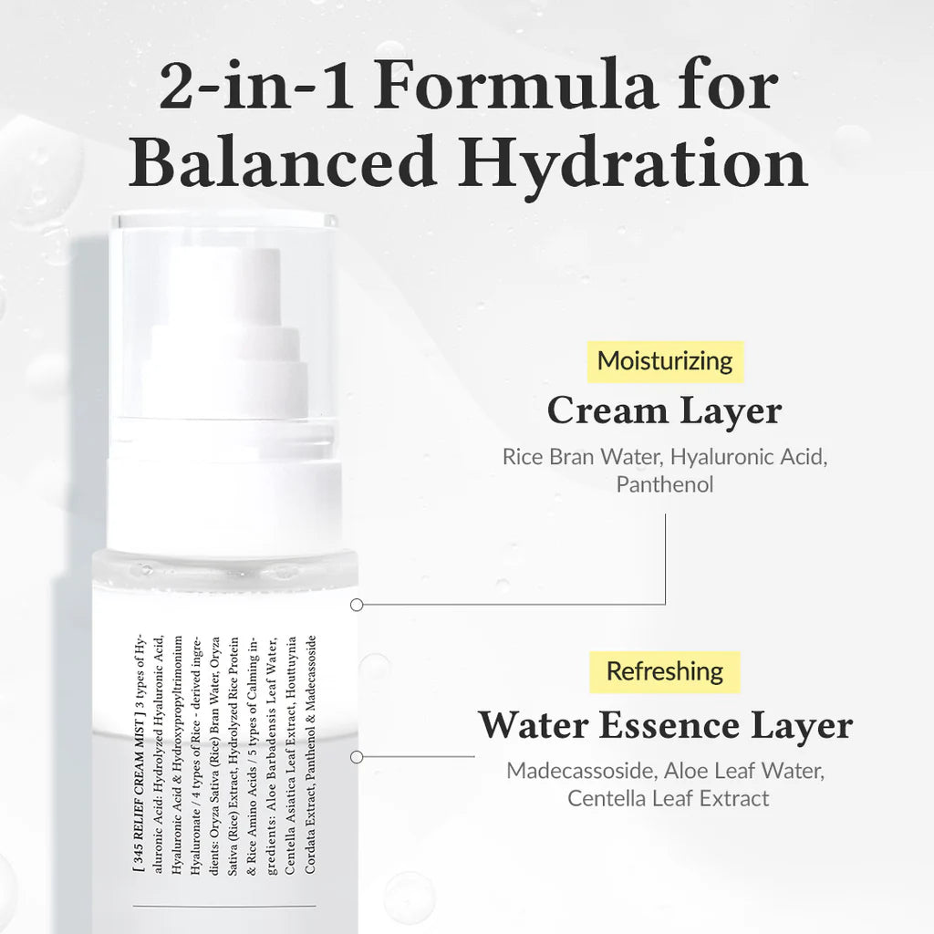 Dr. Althea 345 Relief Cream Mist (2 Sizes) by Dr. Althea – Facial Spray