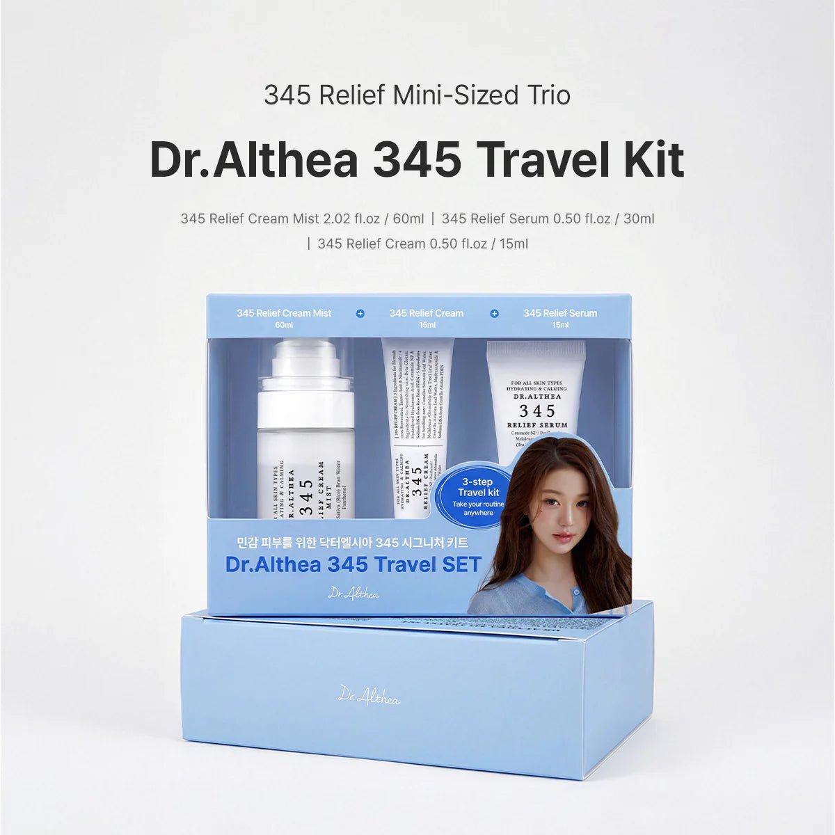Dr. Althea 345 Travel Set 3pcs + Jang Wonyoung Photocard by Dr. Althea – Skincare Set