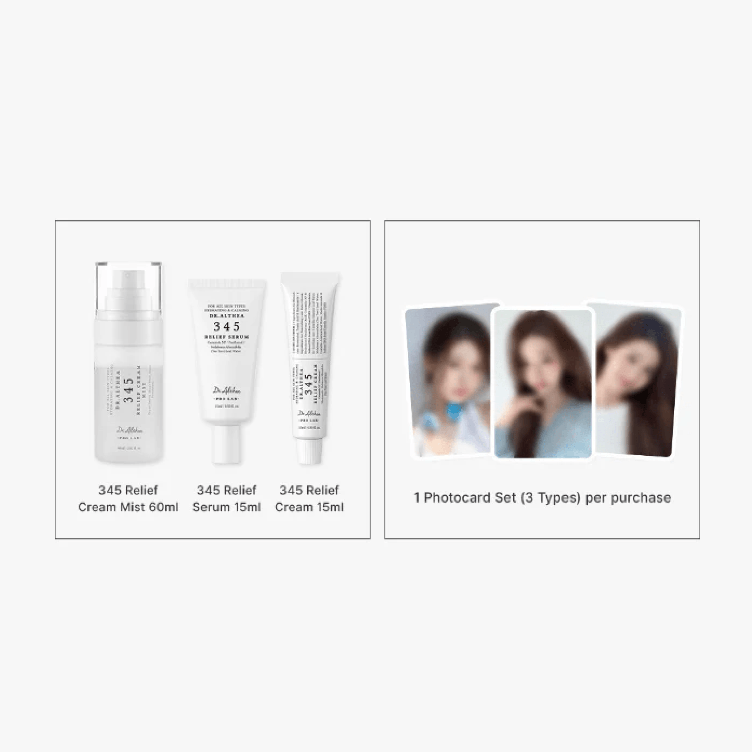 Dr. Althea 345 Travel Set 3pcs + Jang Wonyoung Photocard by Dr. Althea – Skincare Set