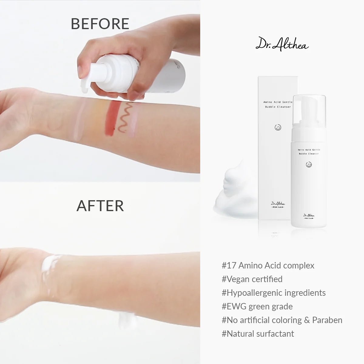 Dr. Althea Amino Acid Gentle Bubble Cleanser 140ml by Dr. Althea – Facial Cleanser