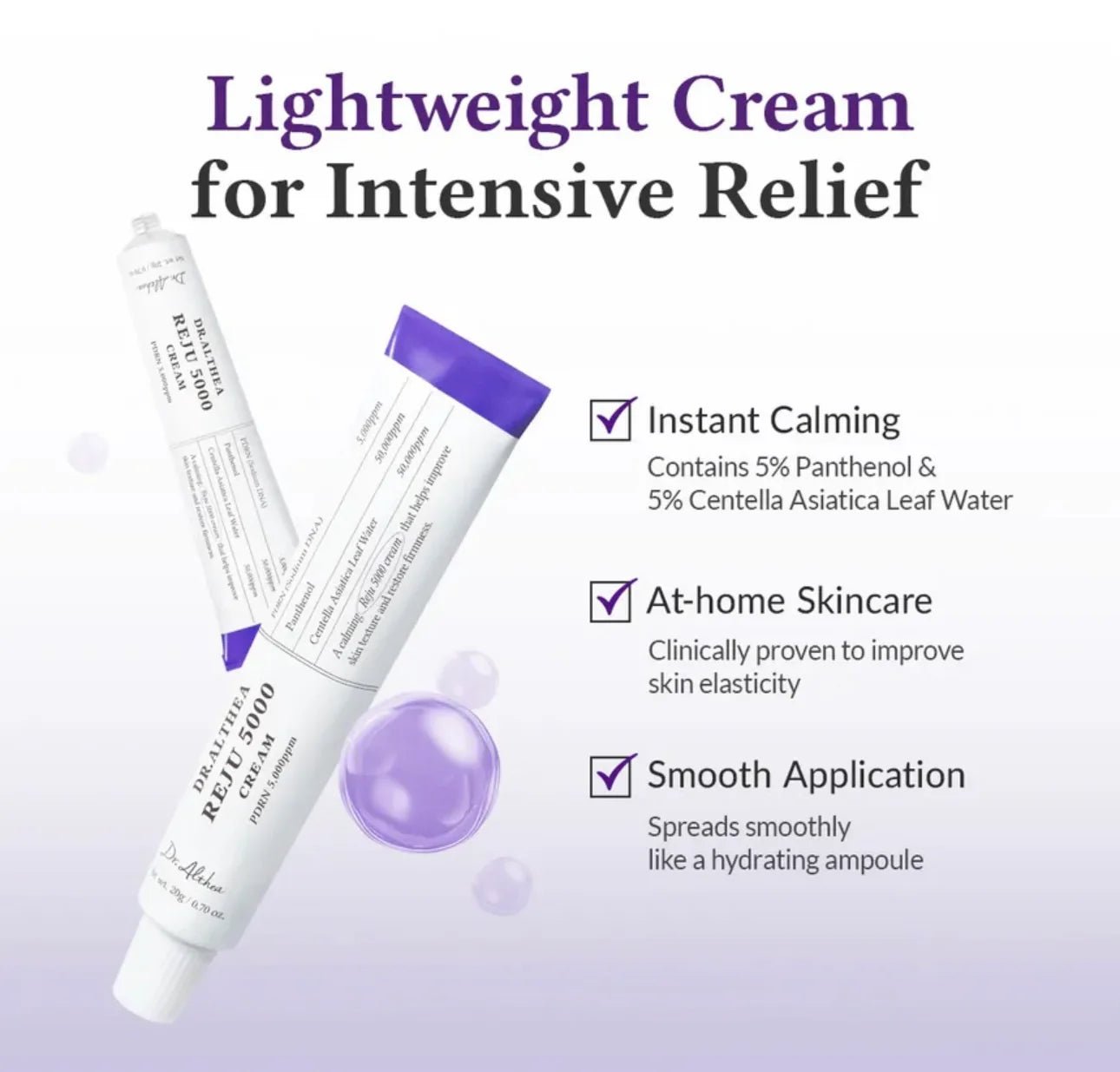 Dr. Althea PDRN Reju 5000 Cream 20g by Dr. Althea – Lotion & Cream