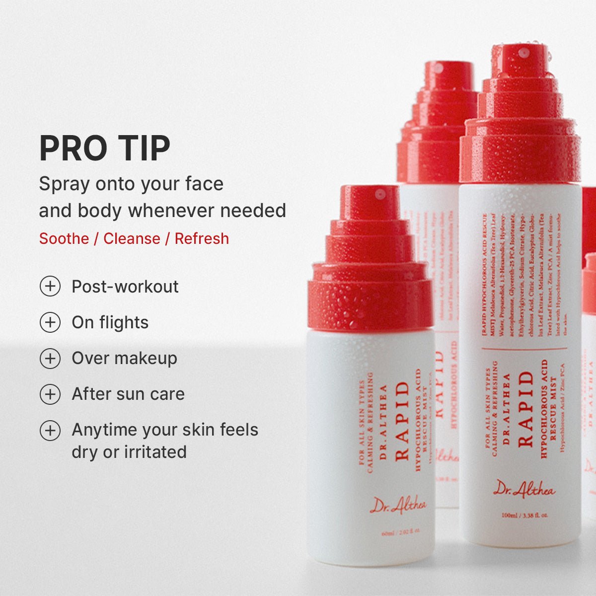 Dr. Althea Rapid Hypochlorous Acid Rescue Mist by Dr. Althea – Toner & Essence