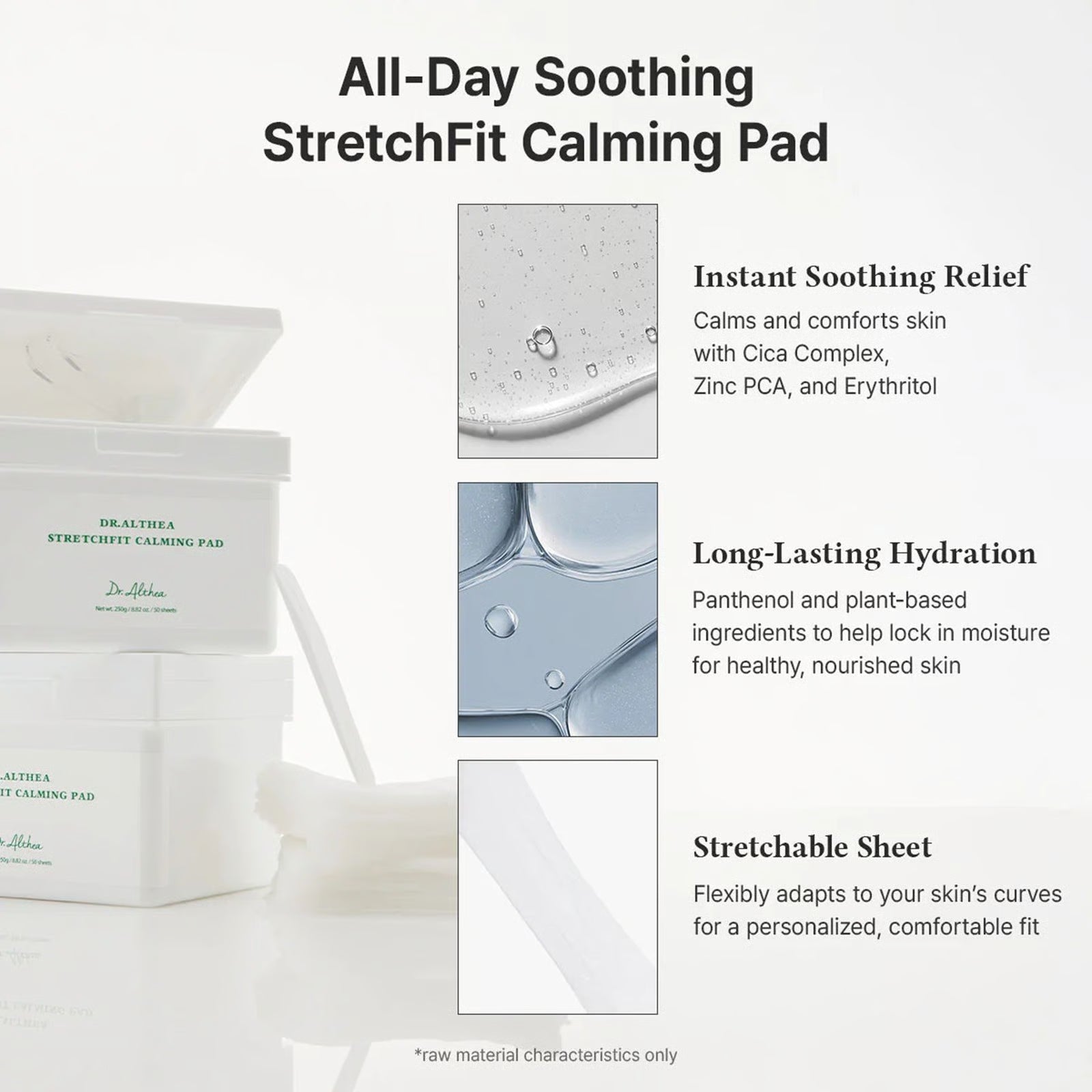 Dr. Althea Patch Apaisant Stretch Fit 50 feuilles