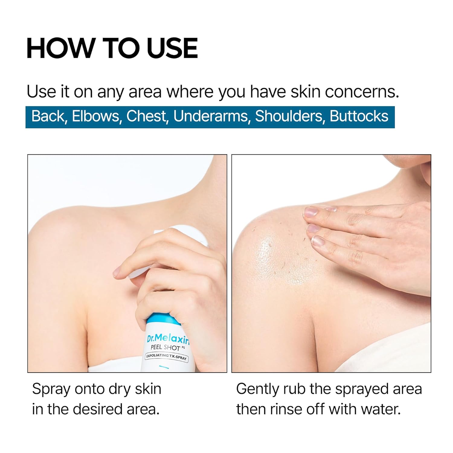 Dr. Melaxin Peel Shot Exfoliating TX - Spray 200ml by Dr.Melaxin – Body Exfoliant