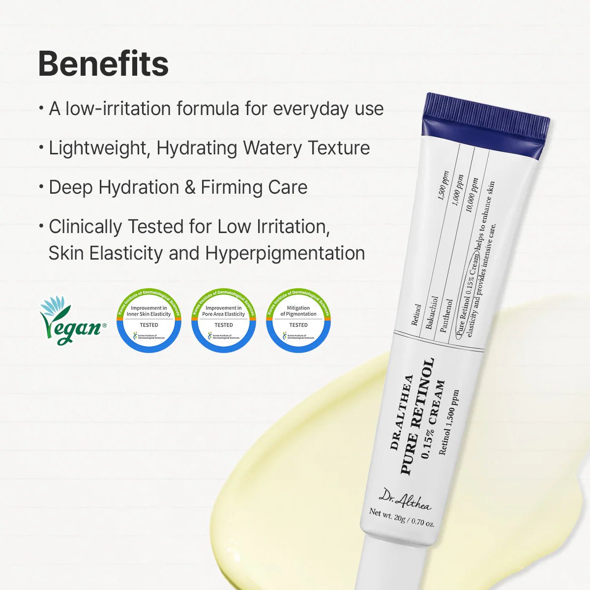 Dr.Althea Pure Retinol 0.15% Cream 20g by Dr. Althea – Lotion & Cream