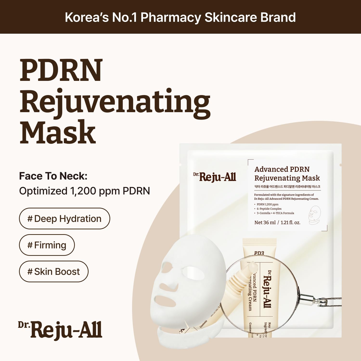 Dr.Reju - All Advanced PDRN Rejuvenating Mask 4pc by Dr. Reju - All – Sheet Mask