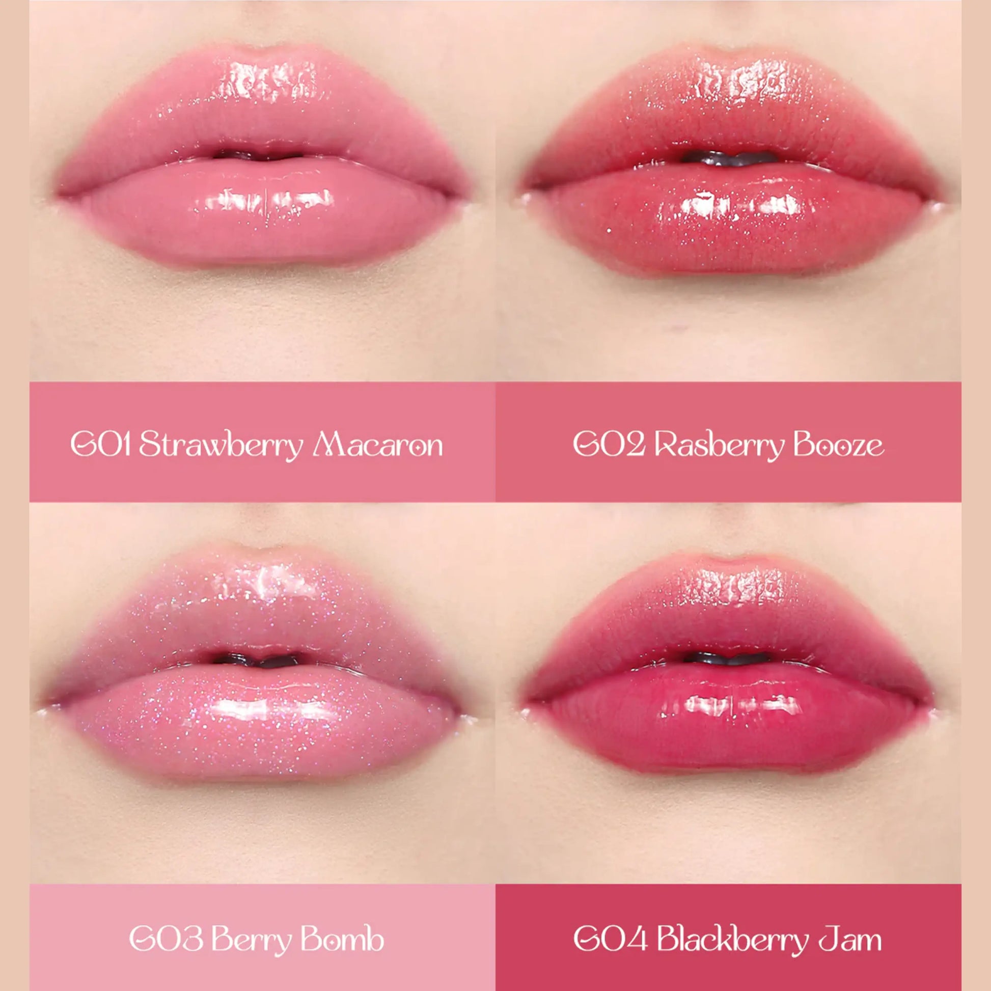 Flower Knows Violet Strawberry Rococo Glowy Lip Gloss (4 Colors) by Flower Knows – Lip Gloss