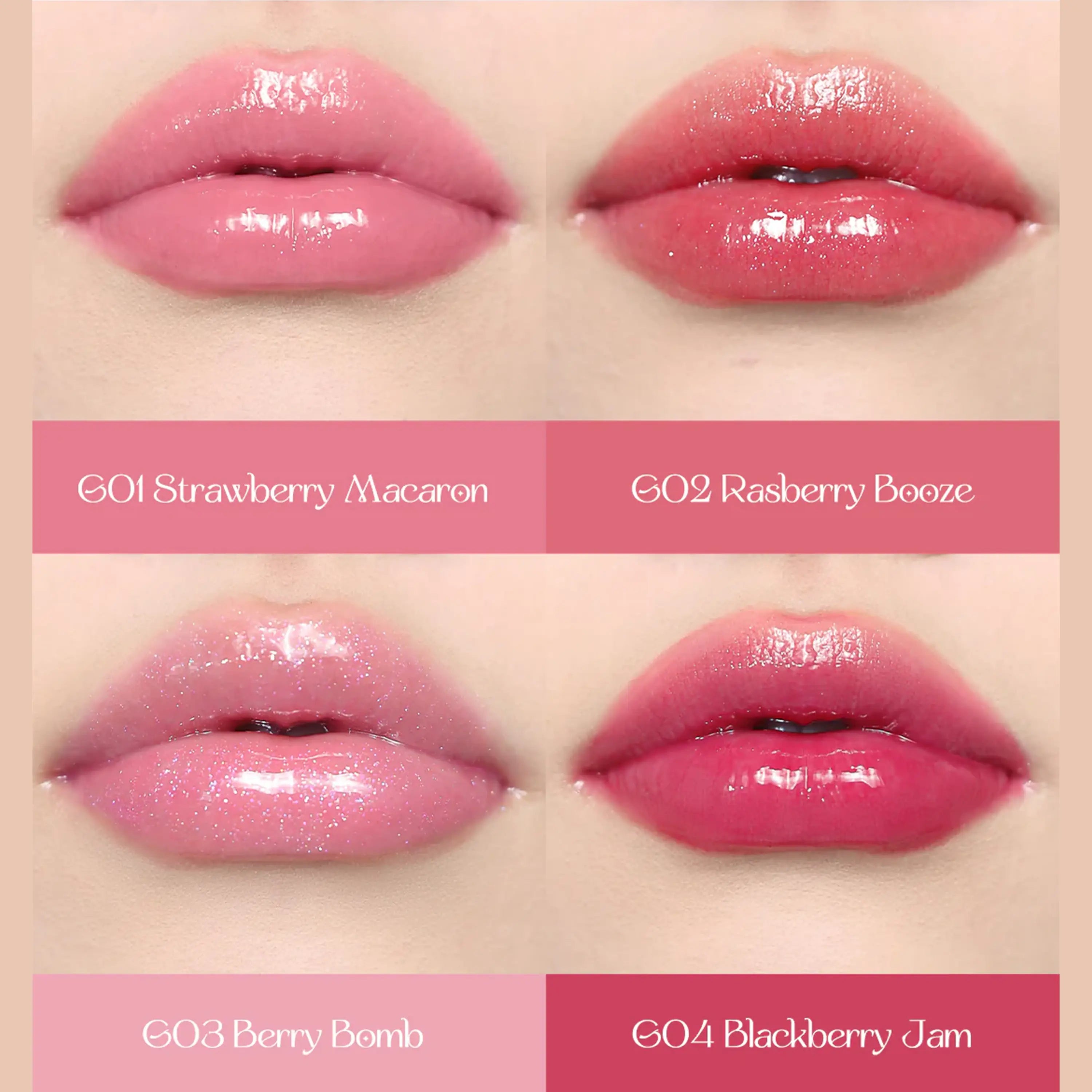 Flower Knows Violet Strawberry Rococo Glowy Lip Gloss (4 Colors) by Flower Knows – Lip Gloss