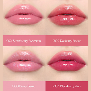 Flower Knows Violet Strawberry Rococo Glowy Lip Gloss （4 Colors)