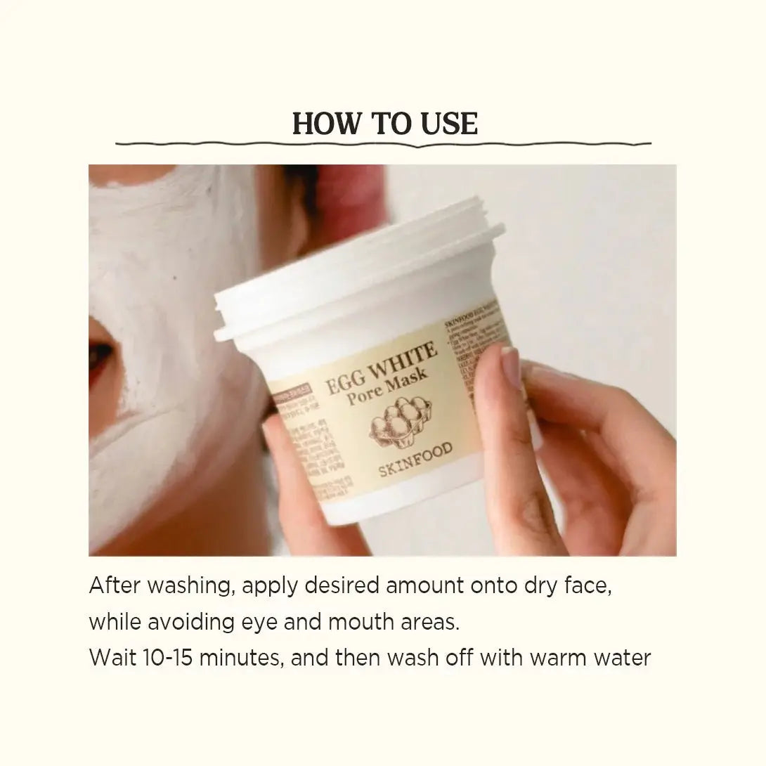 Skinfood Egg White Pore Mask 120g by Skinfood – Wash - Off Mask
