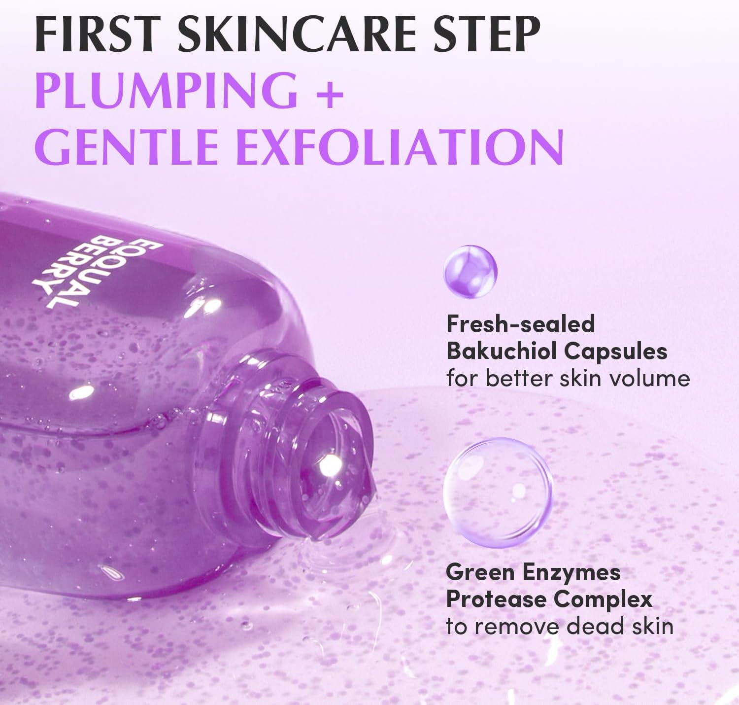 EQQUALBERRY Bakuchiol Plumping Capsule Toner 150ml by Eqqualberry – Toner & Essence