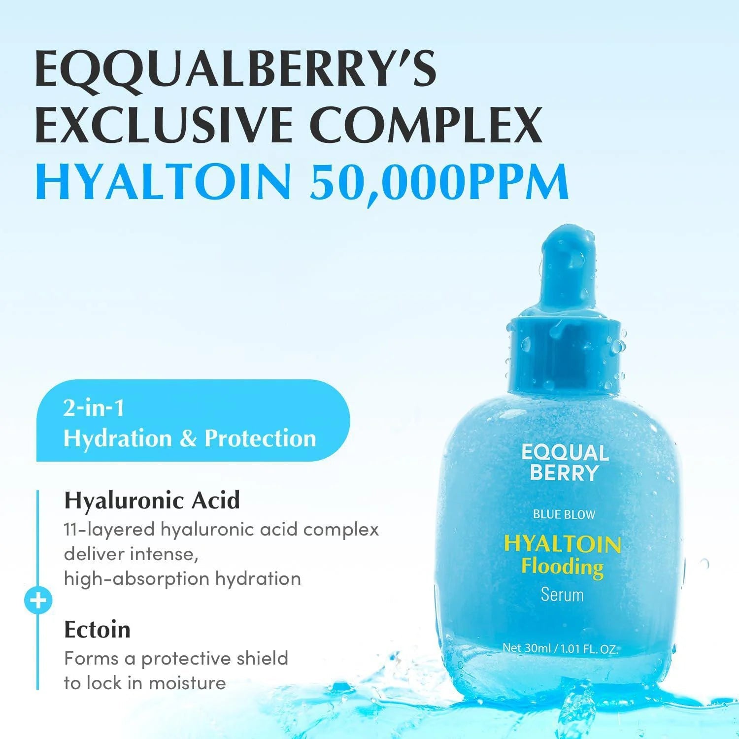 EQQUALBERRY Hyaltoin Flooding Serum 30ml by Eqqualberry – Serum & Ampoule